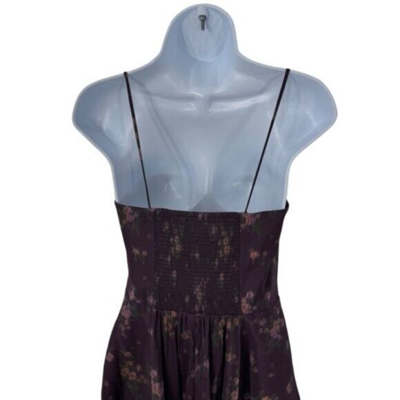 Tuckernuck NEW Purple Amethyst Rosette Naomi A Line Floral Maxi Dress Size XL - Picture 7 of 10